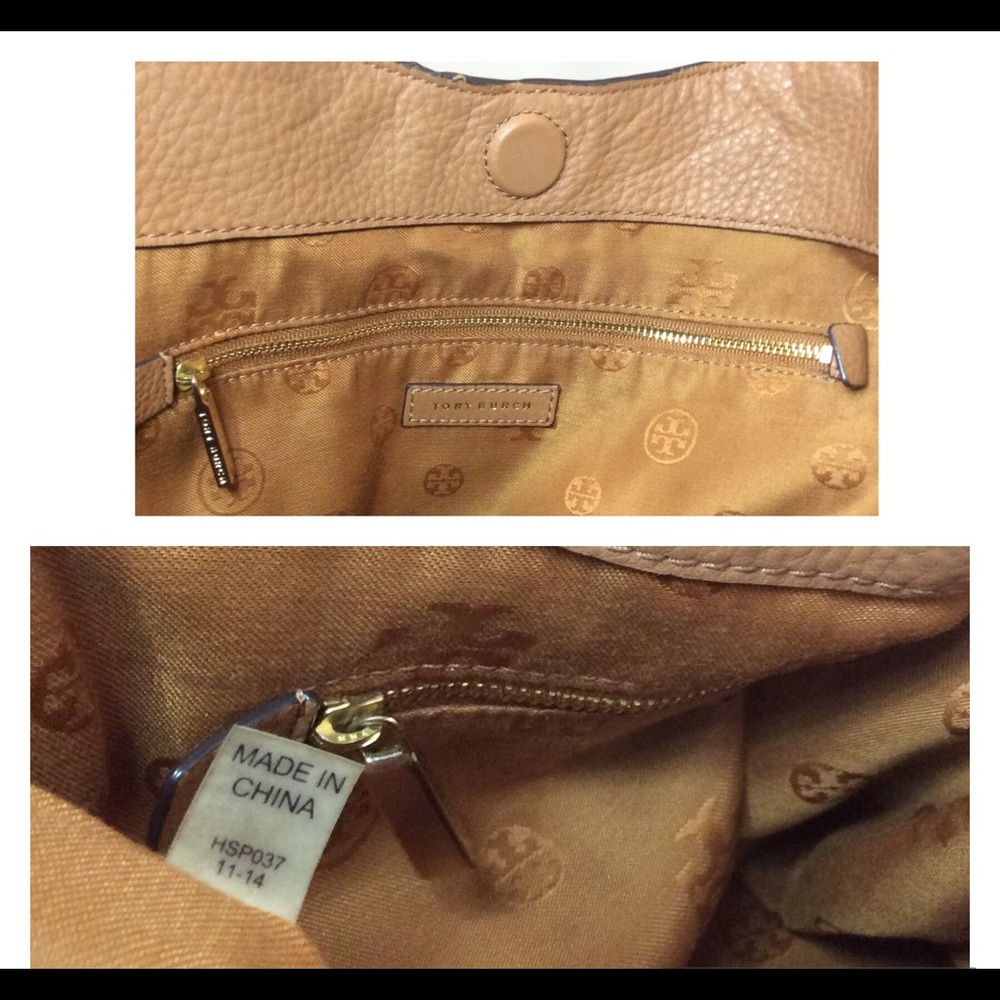 Authentic Rare Tory Burch All T Hobo Shoulder Bag Leather Purse Handbag - Picture 12 of 17